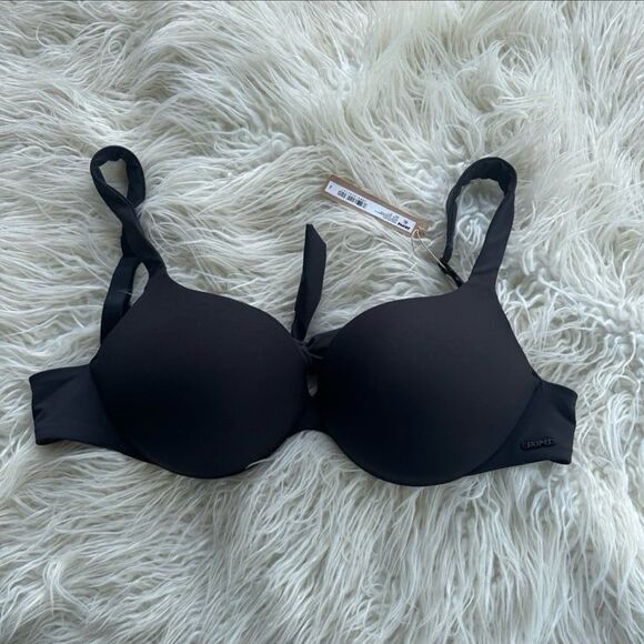 Skims Swim Ultimate Push Up Bikini Top Onyx Size 10 - Picture 1 of 8
